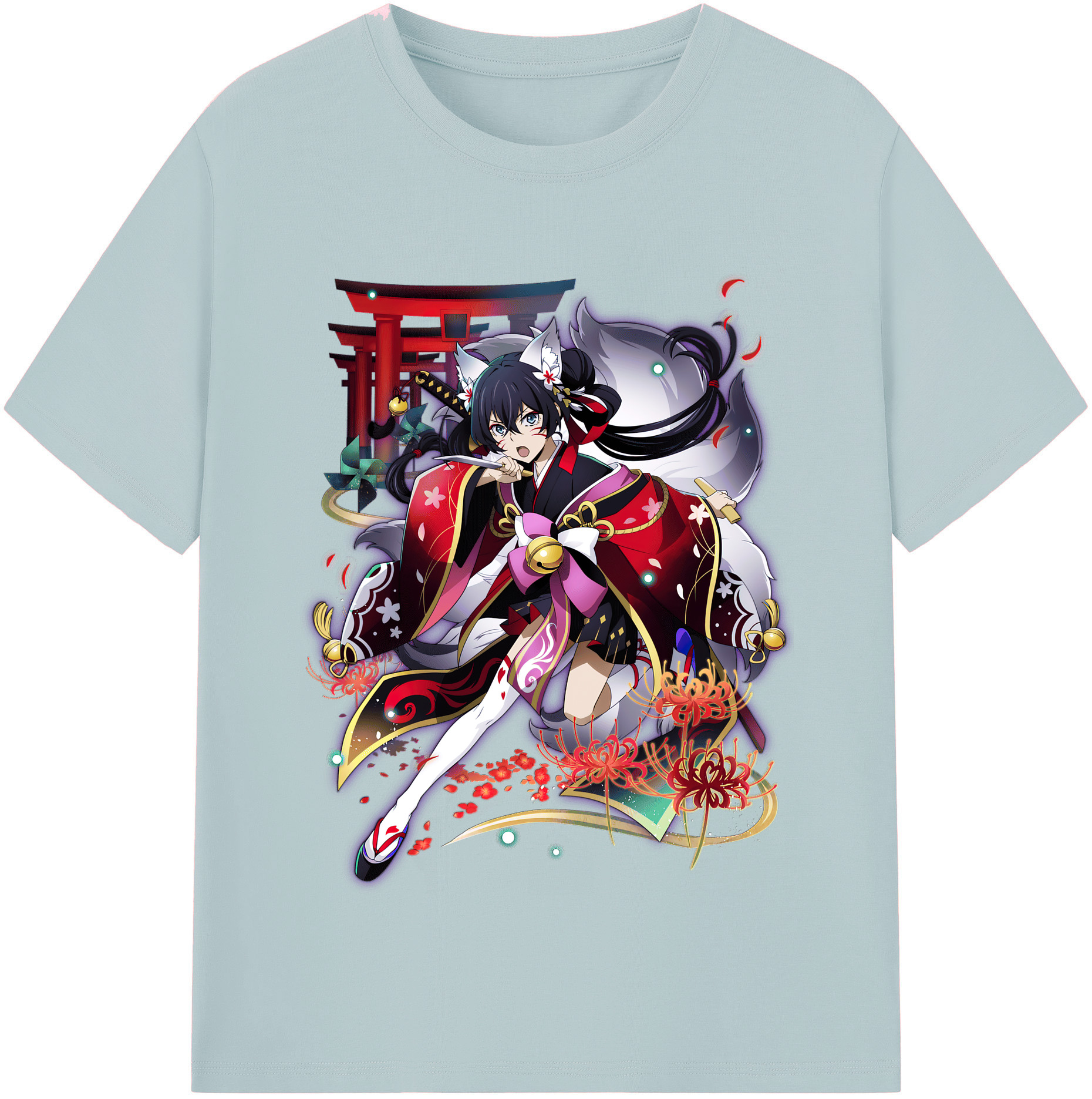 （画像用） 文豪ストレイドッグス Bungo Stray Dogs 綿100％半袖Tシャツ（フロントプリント）